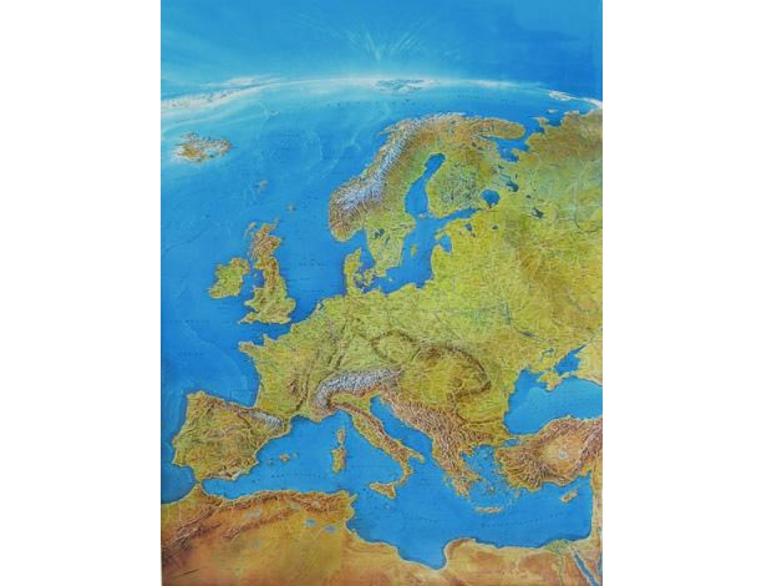 Panoramatická mapa Evropy